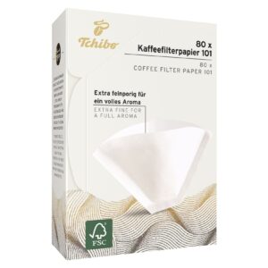 Tchibo 101 Numara Küçük Filtre Kahve Kağıdı Beyaz 80 Adet