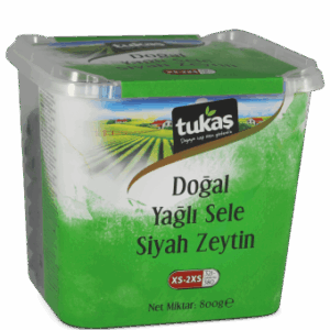 Tukaş XS-2XS 321-380 Yağlı Sele Siyah Zeytin 800 gr