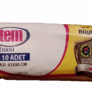 Teknotem Büyük Boy Standart Çöp Poşeti Mavi 65X80 10 Adet