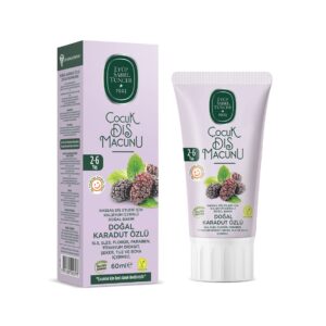 Doğal Karadut Özlü 2-6 Yaş Çocuk Diş Macunu 60 ml