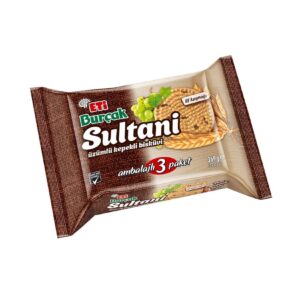 Eti Burçak Sultani Üzümlü Kepekli Bisküvi 3x123 g