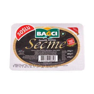 Zeytin Siyah Soslu Seçme Gemlik 200 gr.