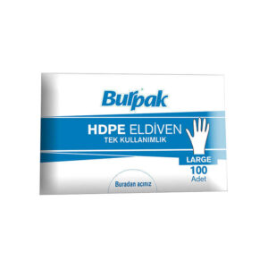 Burpak HDPE Şeffaf Tek Kullanımlık Eldiven 100 Adet