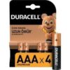 Duracell AAA4 Kalem Pil 4 Lu