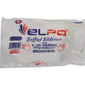 Elpo HDPE Eldiven Tek Kullanımlık Şeffaf - 100 Adet