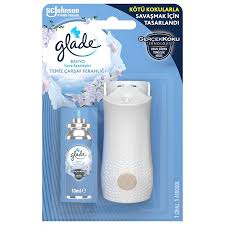 Glade Banyo Hava Tazeleyici Temiz Çarşaf Ferahlığı Cihaz + Aerosol 10ml