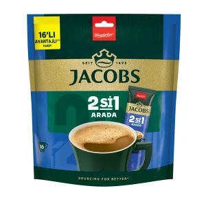 Jacobs 2 si 1 Arada 10,5 gr 16 lı Paket 168 Gr