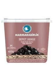Marmara Birlik Sepet Serisi 400 gr Doğal siyah Zeytin yağlı salamura